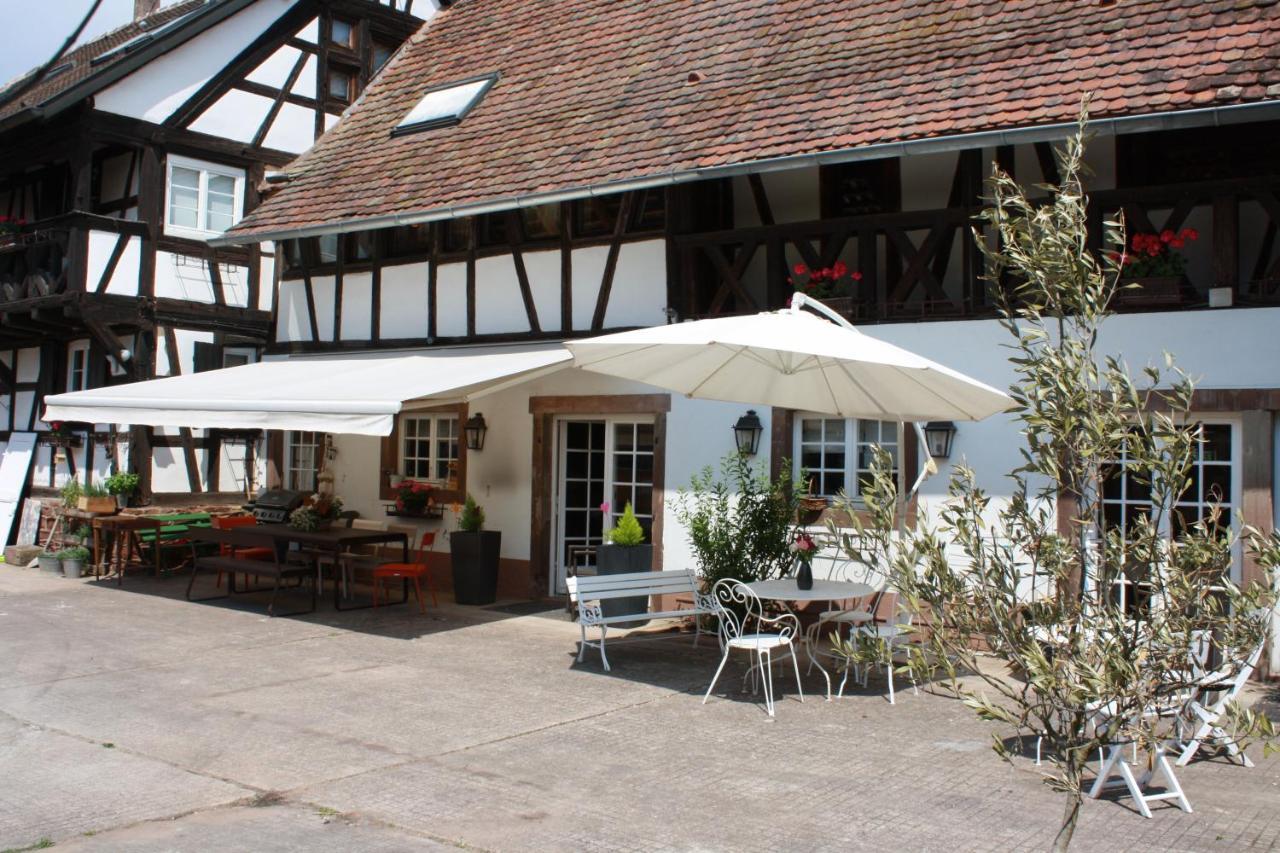 לינה וארוחת בוקר Ittenheim La Grange Aux Coqs מראה חיצוני תמונה